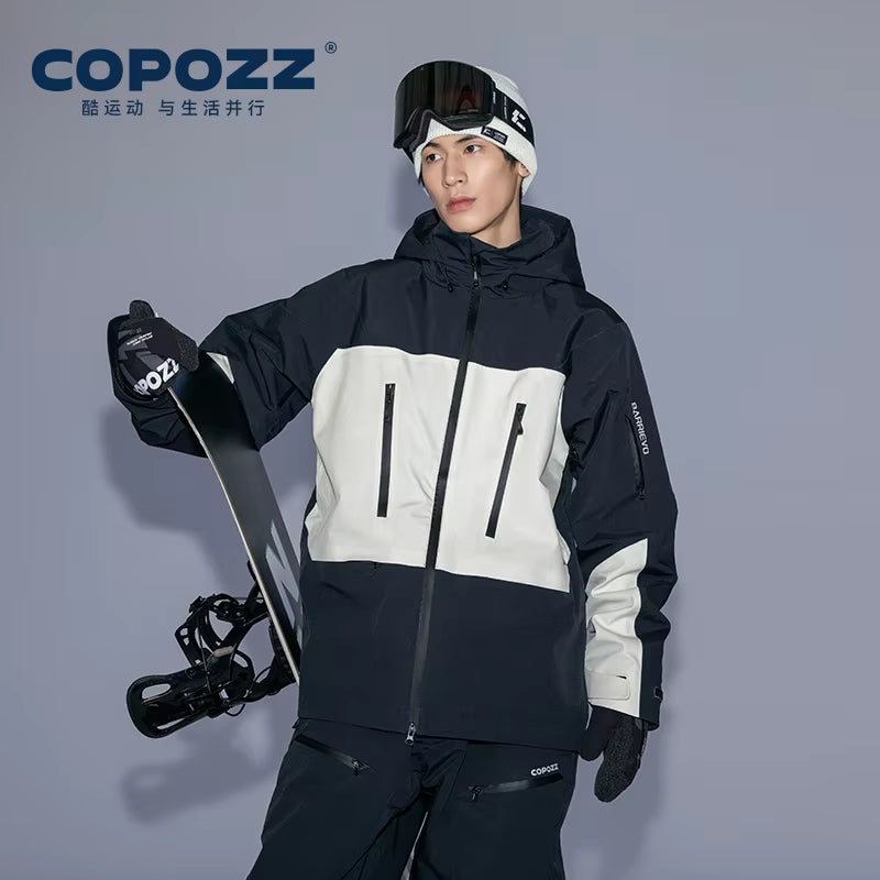 Ski Jacket Women Man Hooded Ski Wear Windproof Winter Overalls Hoodie Waterproof Outdoor Sports Clothing Snowboard