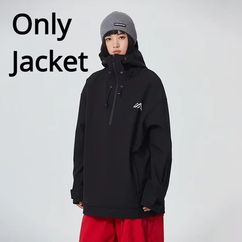 New Couple'S Skiing Jackets 2025 Winter Warm Snow Clothes Pro Windproof Woman Ski Sport Hoodies Man Outdoor Snowboard Tracksuit