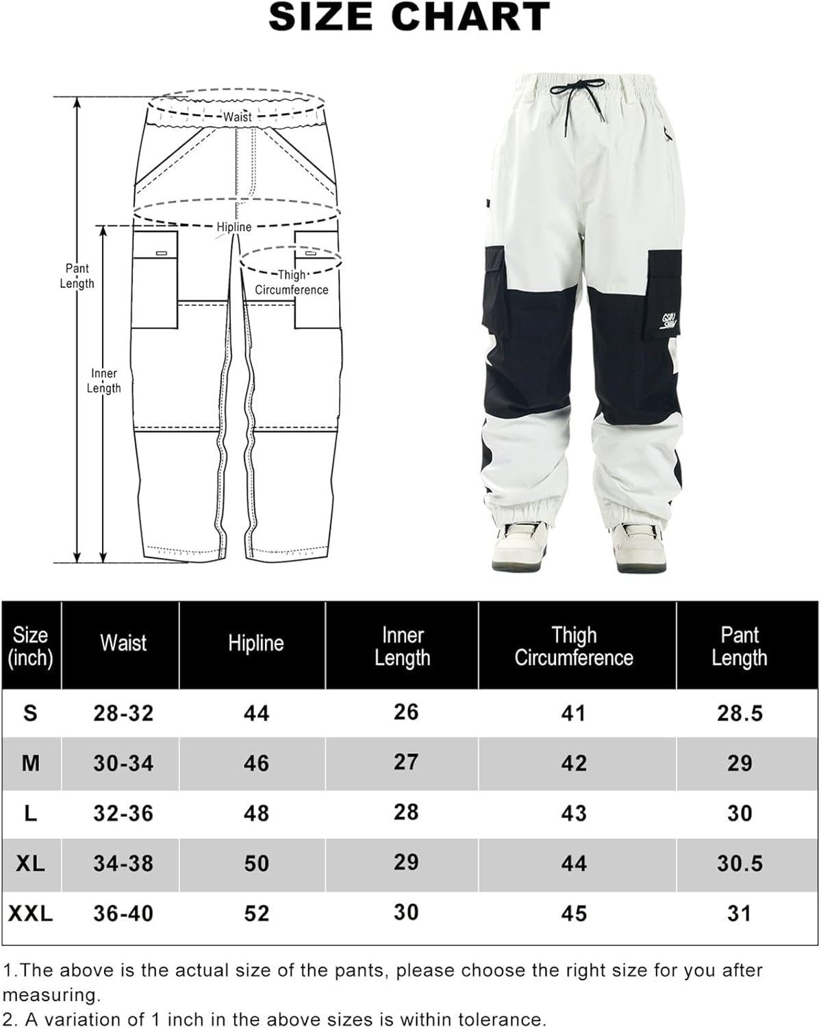 Womens Ski Pants Snow Snowboarding Waterproof Windproof Insulated Winter Outdoor Hiking Warm