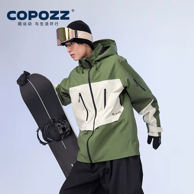 Ski Jacket Women Man Hooded Ski Wear Windproof Winter Overalls Hoodie Waterproof Outdoor Sports Clothing Snowboard