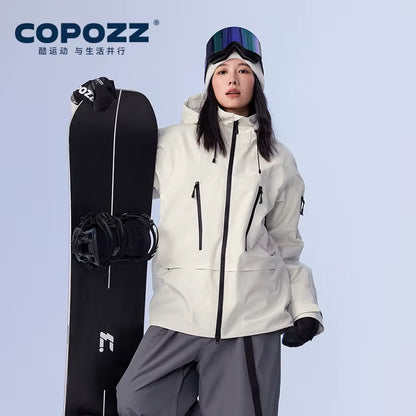 Ski Jacket Women Man Hooded Ski Wear Windproof Winter Overalls Hoodie Waterproof Outdoor Sports Clothing Snowboard