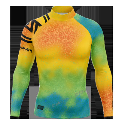 Righttrack Surfing Shirts Men'S Long Sleeve UPF50+ Sun Screen Surf Sweatshirt Rashguard UV Protection Swimwear