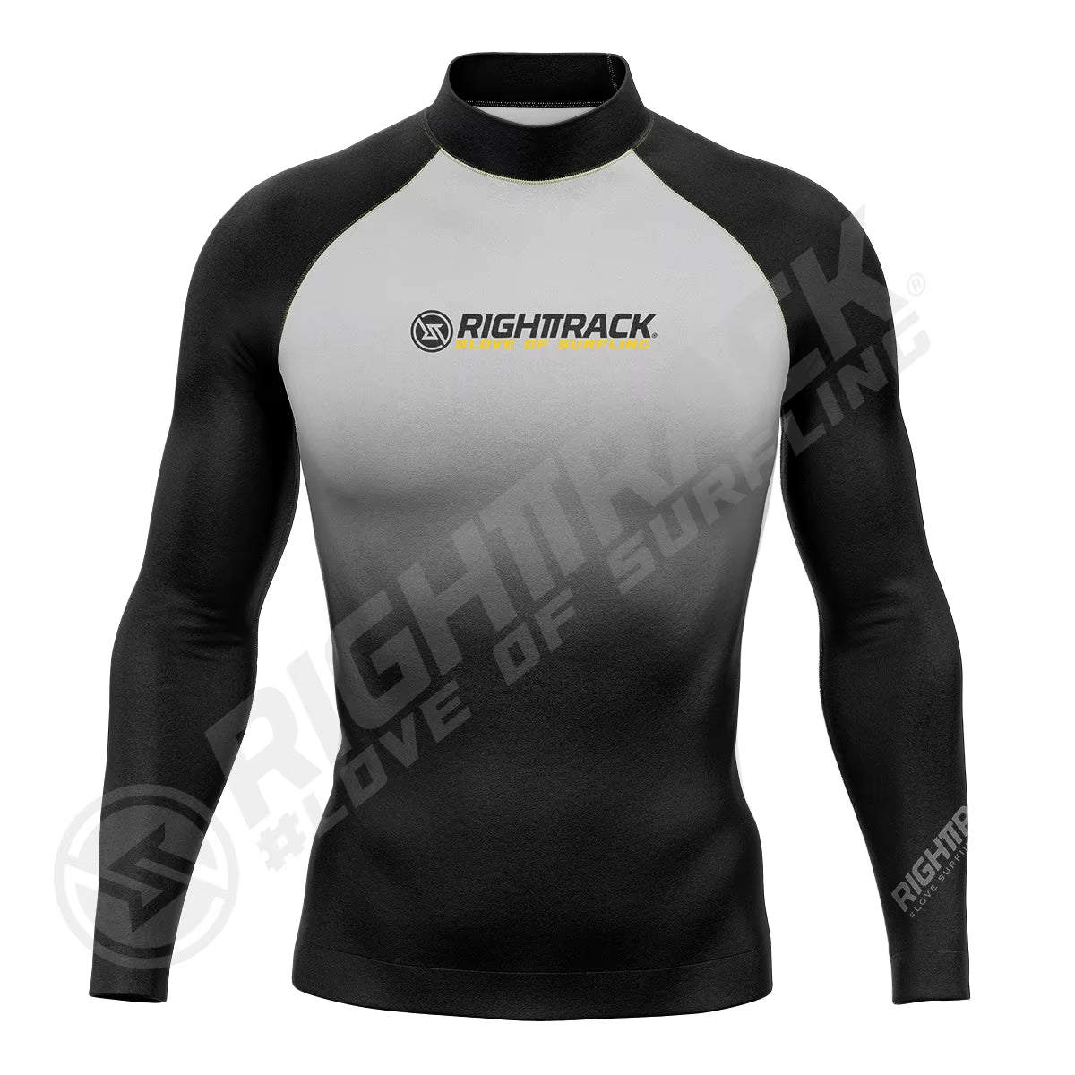 New Men'S Surfing Shirt Camouflage Gradient Lycra Rashguard RIGHTTRACK Surf Sportswear Beach UV Protection Swimwear UPF50+