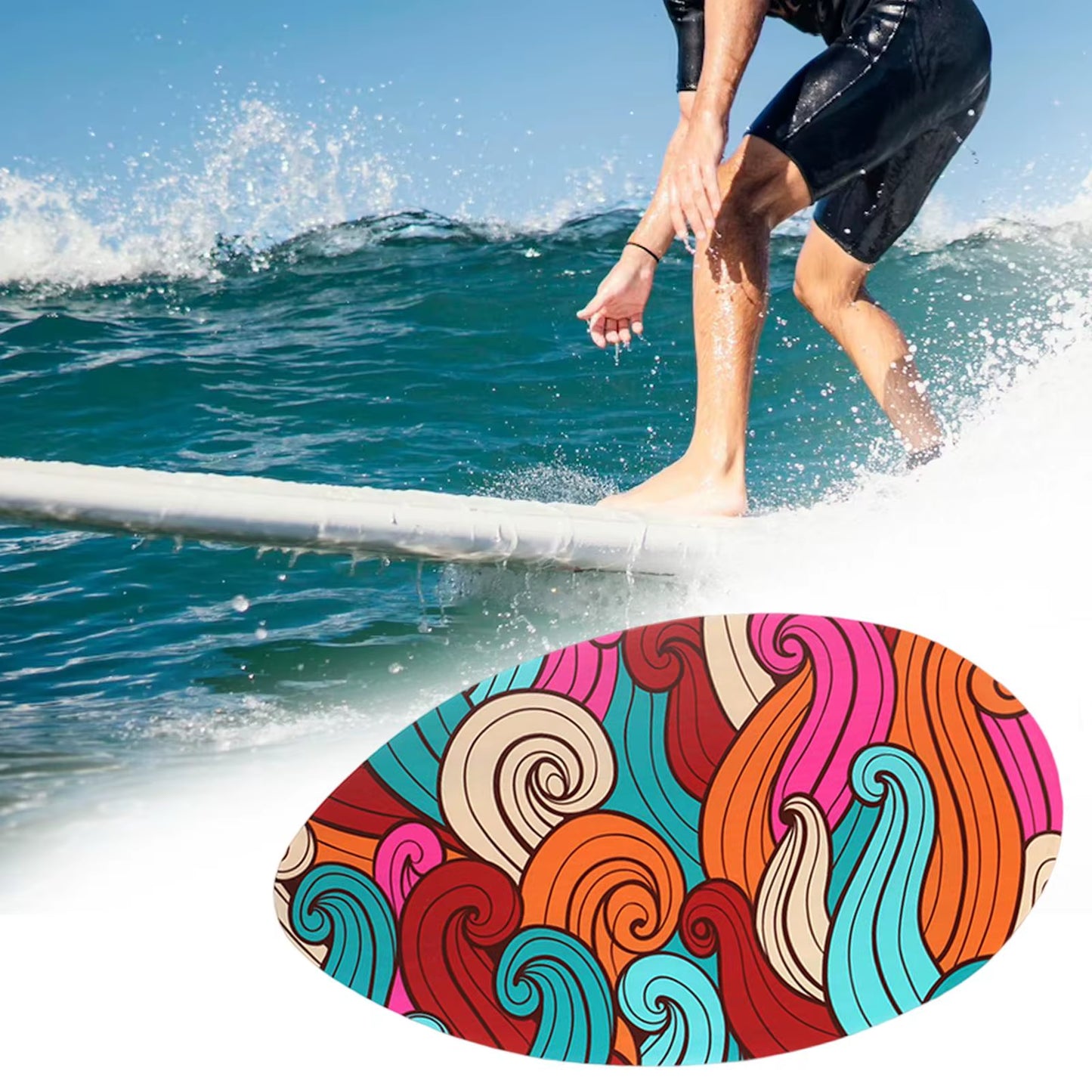 Skimboard Standing Shallow Water Beach Sand Board Small Surfboard Surf Board for Unisex Teens Boy Girls Men Women Water Sports